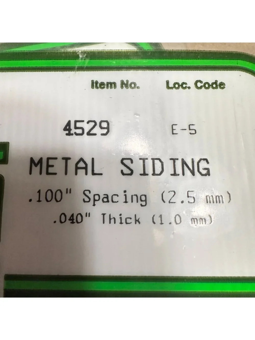 Evergreen Scale Models Styrene Metal Siding Sheets Lot of 7 Assorted Sizes